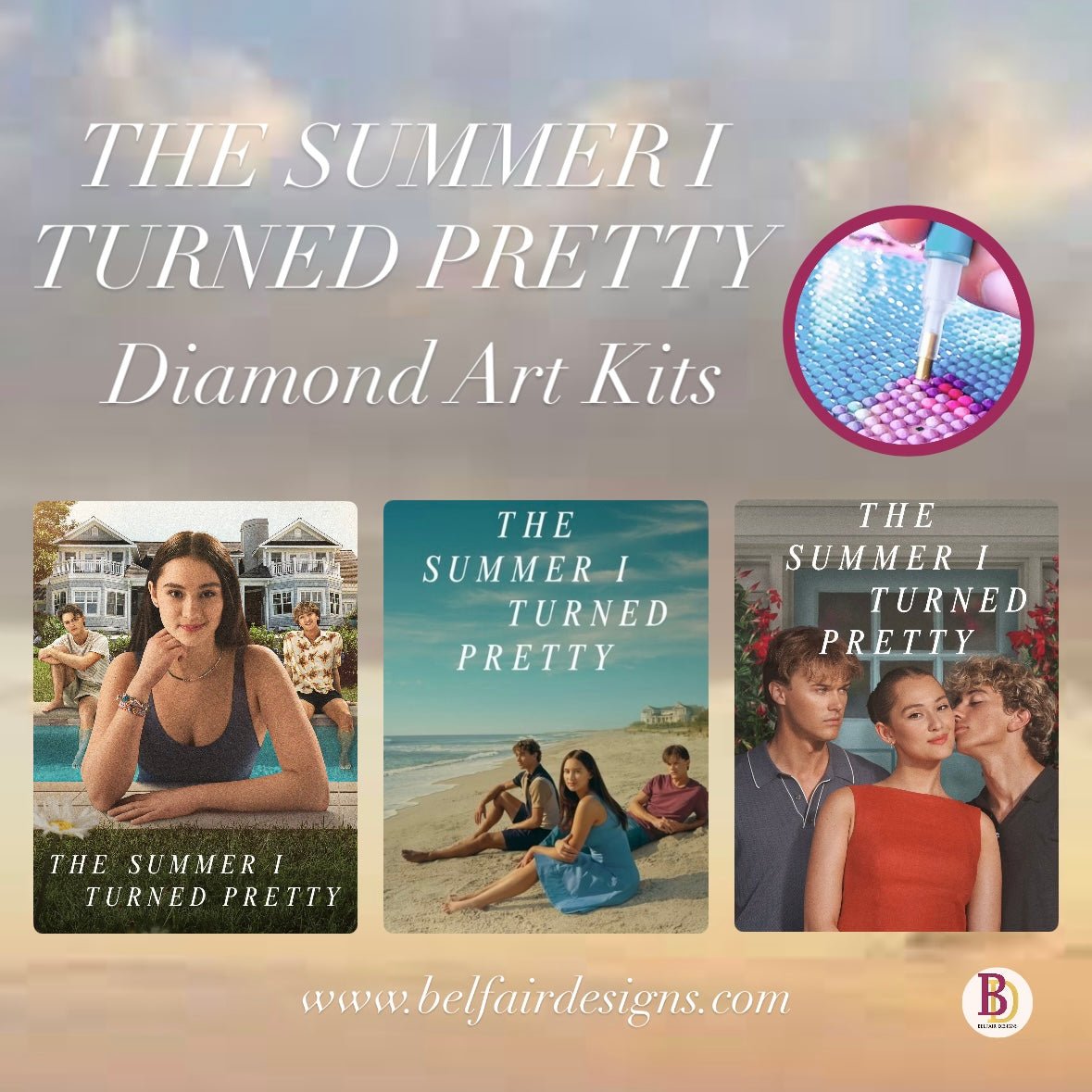 The Summer I Turned Pretty Diamond Art Kits - Belfair Designs