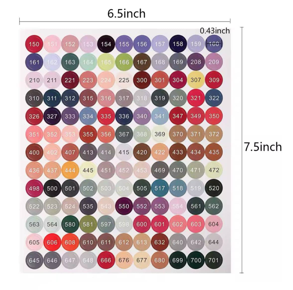DMC Colour Sticker Set 2pk - Belfair Designs